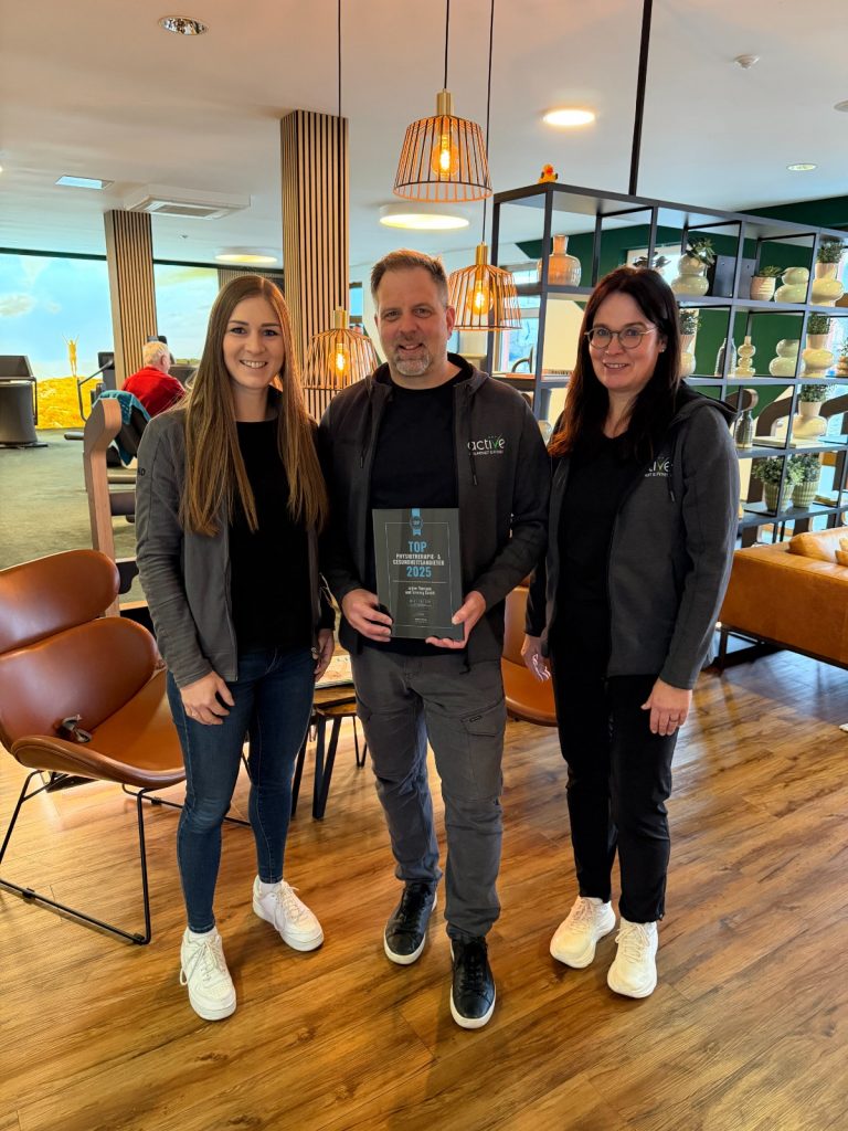 Top Auszeichnung für active Physiotherapie und Training